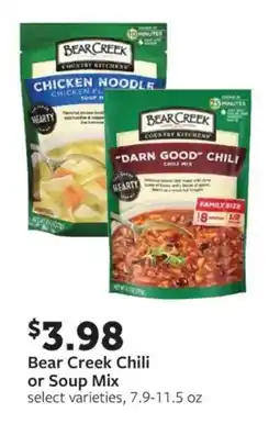 Fareway Bear Creek Chili or Soup Mix offer