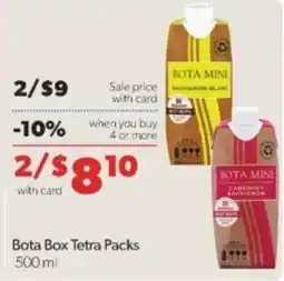 Family Fare Bota Box Tetra Packs offer
