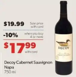 Family Fare Decoy Cabernet Sauvignon offer