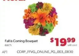 Family Fare Fall is Coming Bouquet offer