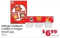 Family Fare Kellogg's Multipack Caddies or Pringles Snack Cups offer