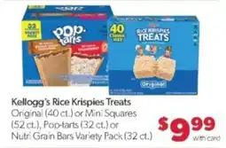 Family Fare Kellogg's Rice Krispies Treats offer