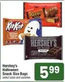 Shaw's Hershey's Halloween Snack Size Bags offer