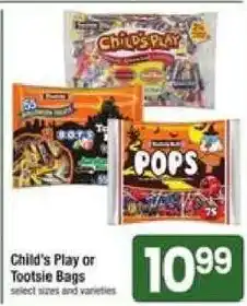 Shaw's Child's Play or Tootsie Bags offer