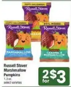 Shaw's Russell Stover Marshmallow Pumpkins offer