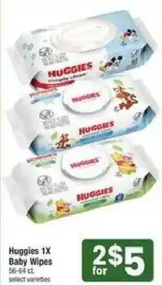 Shaw's Huggies 1X Baby Wipes offer