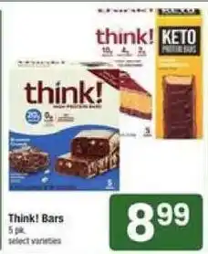 Shaw's Think! Bars offer