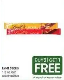 Shaw's Lindt Sticks offer