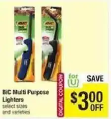 Shaw's Bic Multi Purpose Lighters offer