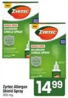Shaw's Zyrtec Allergan Shield Spray offer