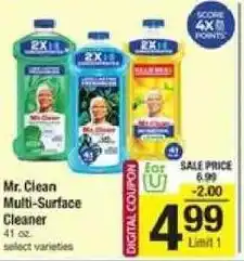 Shaw's Mr. Clean Multi-Surface Cleaner offer