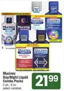 Shaw's Mucinex Day/Night Liquid Combo Packs offer