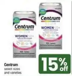Shaw's Centrum women 50+ offer
