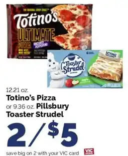 Harris Teeter Totino's Pizza or Pillsbury Toaster Strudel offer