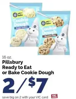 Harris Teeter Pillsbury Ready to Eat or Bake Cookie Dough offer