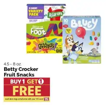 Harris Teeter Betty Crocker Fruit Snacks offer