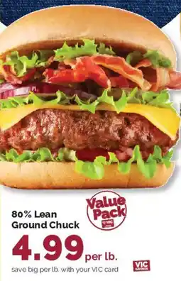 Harris Teeter Value Pack 80% Lean Ground Chuck offer