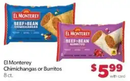 Family Fare El Monterey chimichangas or burritos offer
