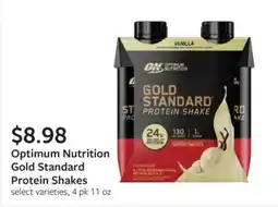 Fareway Optimum Nutrition Gold Standard Protein Shakes offer