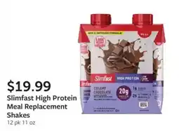 Fareway Slimfast high protein meal replacement shakes offer