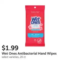 Fareway Wet Ones Antibacterial Hand Wipes offer