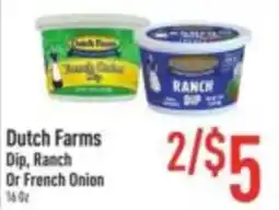 Strack & Van Til Dutch Farms Dip, Ranch Or French Onion offer