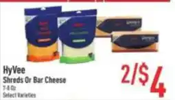 Strack & Van Til HyVee Shreds Or Bar Cheese offer