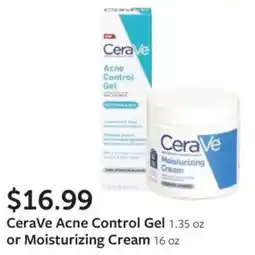 Fareway CeraVe Acne Control Gel or Moisturizing Cream offer
