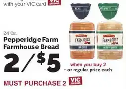Harris Teeter Pepperidge Farm Farmhouse Bread offer