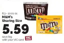 Harris Teeter M&M's Sharing Size offer