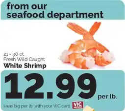 Harris Teeter Fresh Wild Caught White Shrimp offer