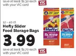 Harris Teeter Hefty Slider Food Storage Bags offer