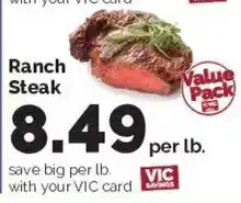 Harris Teeter Ranch Steak offer