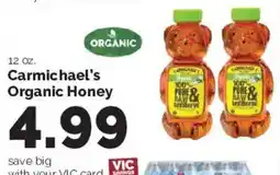 Harris Teeter Carmichael's Organic Honey offer