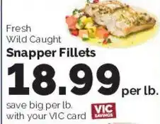 Harris Teeter Fresh Wild Caught Snapper Fillets offer