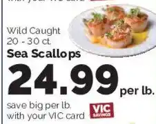 Harris Teeter Sea Scallops offer