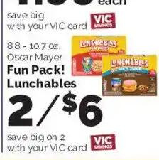 Harris Teeter Oscar Mayer Lunchables Fun Pack offer