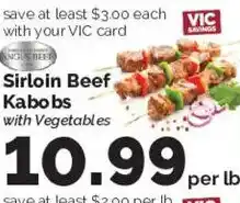 Harris Teeter Sirloin Beef Kabobs with Vegetables offer