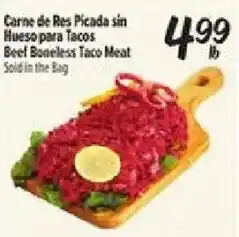 El Super Beef Boneless Taco Meat offer