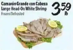 El Super Large Head-On White Shrimp offer