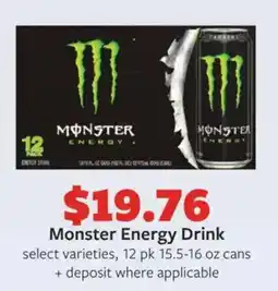 Fareway Monster Energy Drink offer