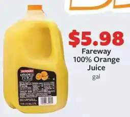 Fareway Fareway 100% Orange Juice offer