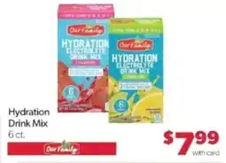 Family Fare Our Family Hydration Drink Mix offer