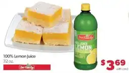 Family Fare Our Family 100% Lemon Juice offer