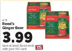 Harris Teeter Reed's Ginger Beer offer