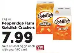 Harris Teeter Pepperidge Farm Goldfish Crackers offer