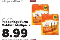 Harris Teeter Pepperidge Farm Goldfish Multipack offer