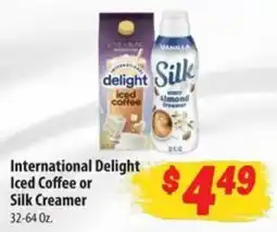 Food Giant International Delight Iced Coffee or Silk Creamer offer