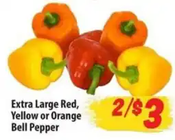 Food Giant Extra Large Red, Yellow or Orange Bell Pepper offer