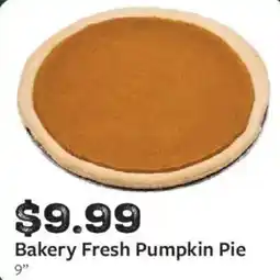 Fareway Bakery Fresh Pumpkin Pie offer